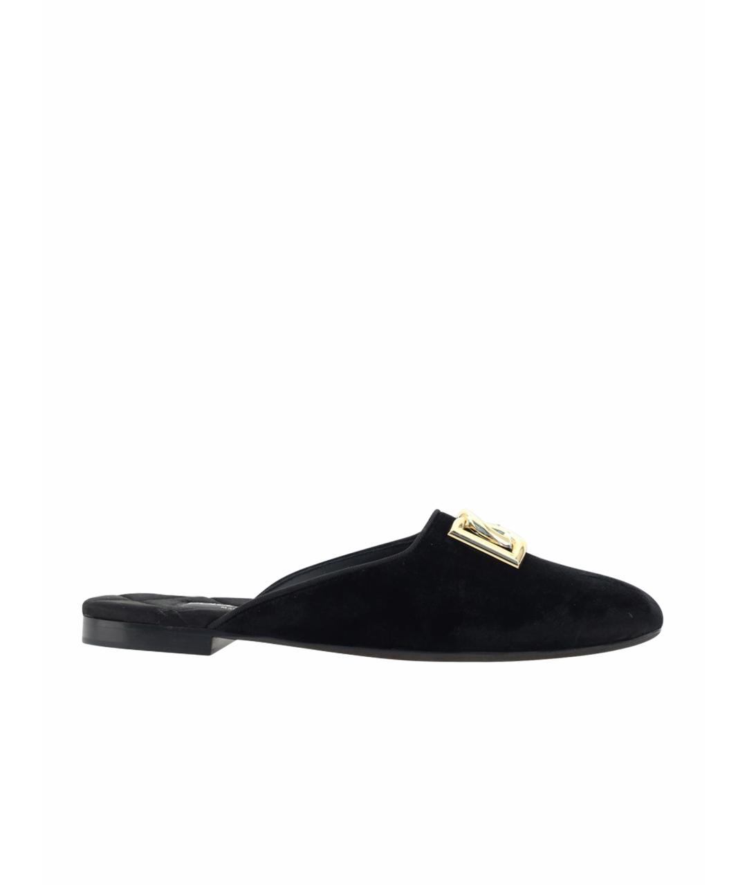 DOLCE&GABBANA Черные мюли, фото 1