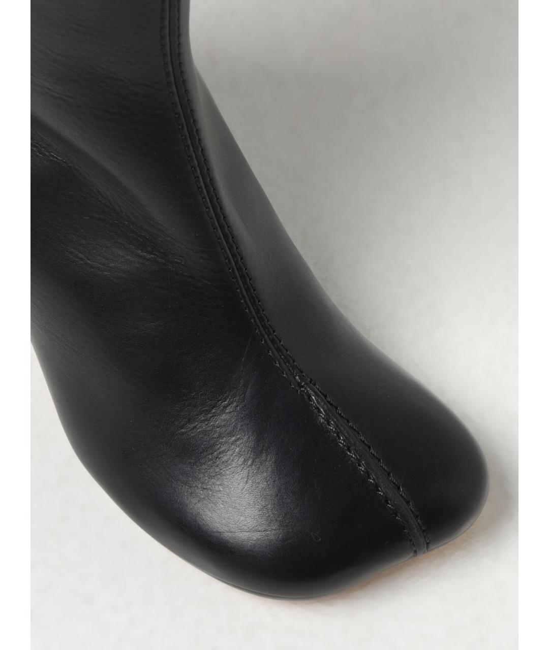 MM6 MAISON MARGIELA Черные кожаные сапоги, фото 4