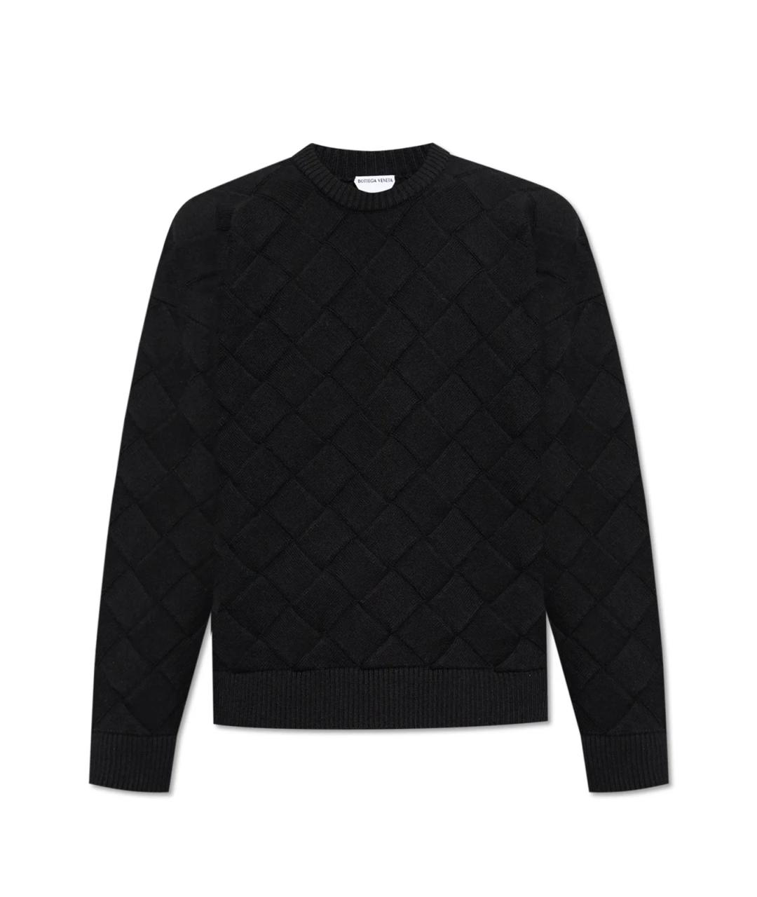 BOTTEGA VENETA Черный шерстяной джемпер / свитер, фото 1