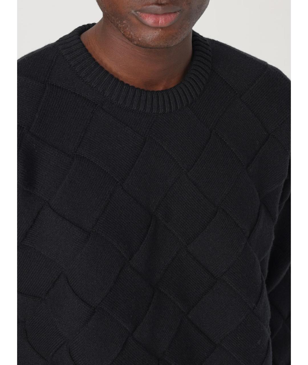 BOTTEGA VENETA Черный шерстяной джемпер / свитер, фото 6