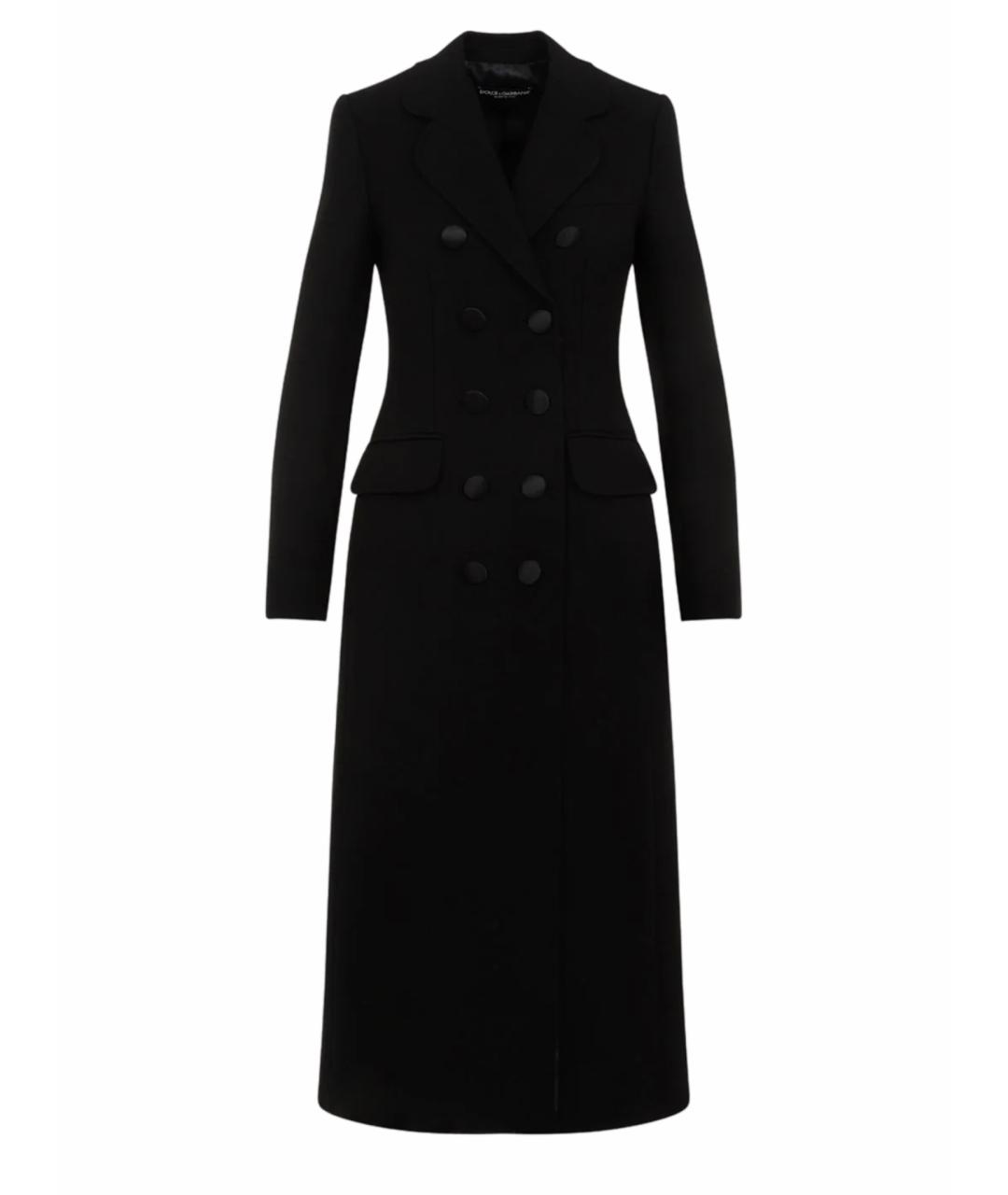 DOLCE&GABBANA Черное пальто, фото 1