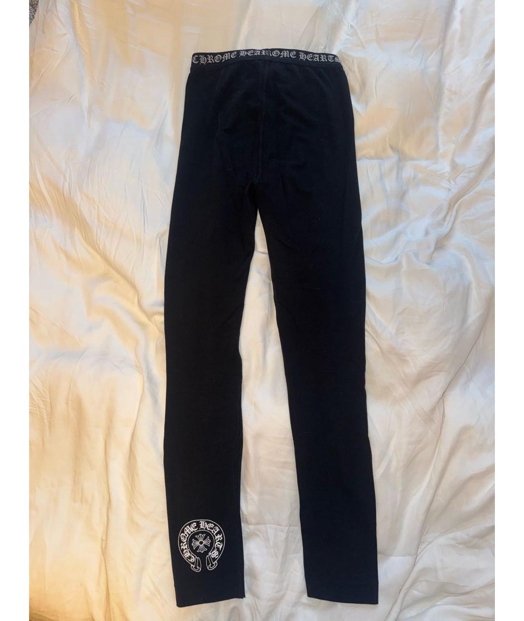 CHROME HEARTS Черные хлопковые спортивные брюки и шорты, фото 2