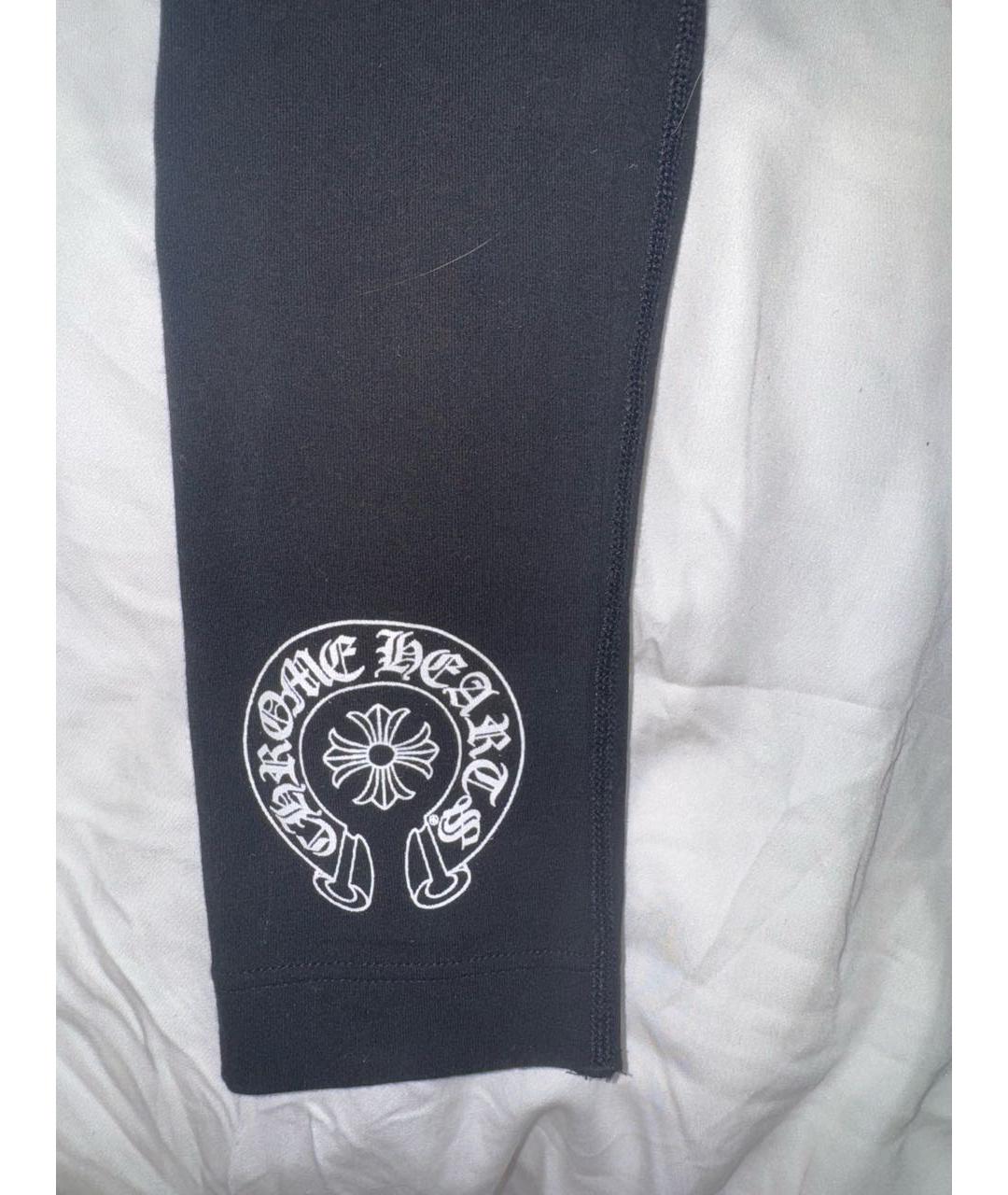 CHROME HEARTS Черные хлопковые спортивные брюки и шорты, фото 3