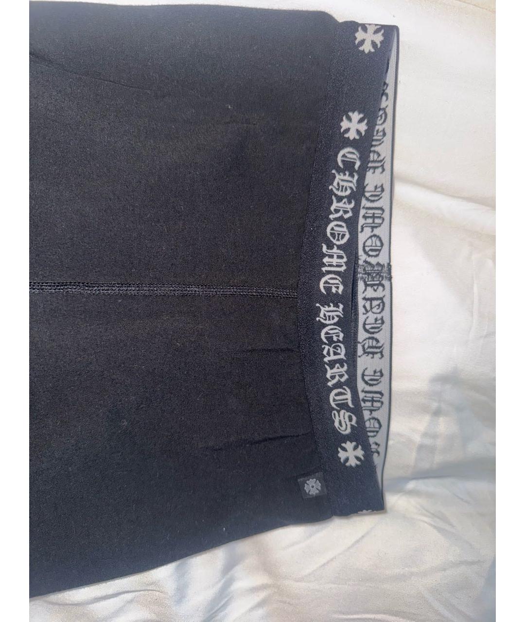 CHROME HEARTS Черные хлопковые спортивные брюки и шорты, фото 4