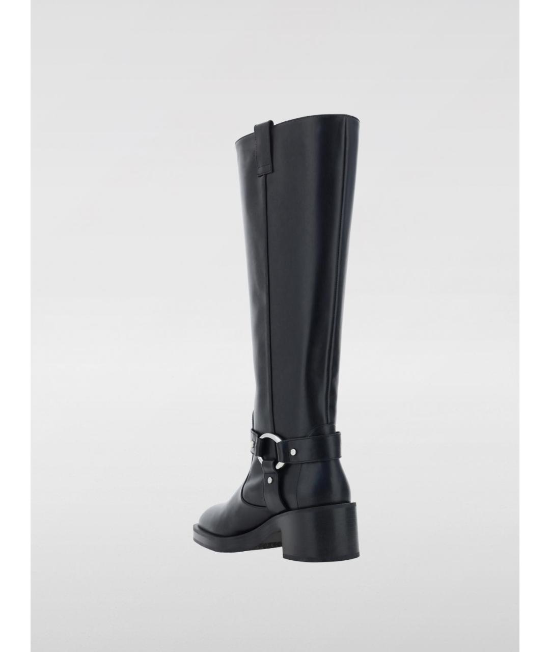 STUART WEITZMAN Черные кожаные сапоги, фото 3