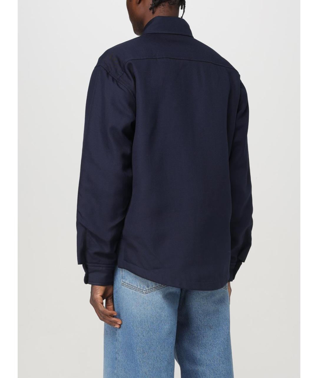 JACQUEMUS Синяя кэжуал рубашка, фото 4