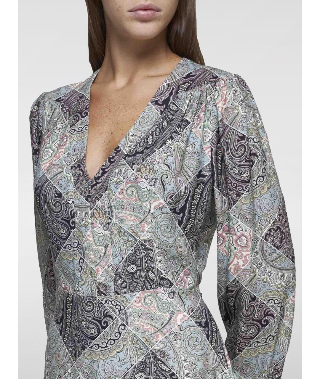 ETRO Мульти вискозное повседневное платье, фото 4