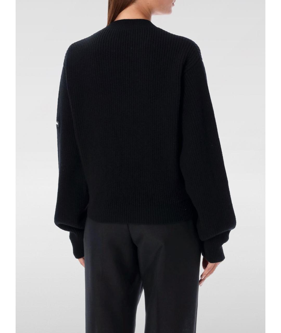 BALENCIAGA Черный шерстяной джемпер / свитер, фото 3
