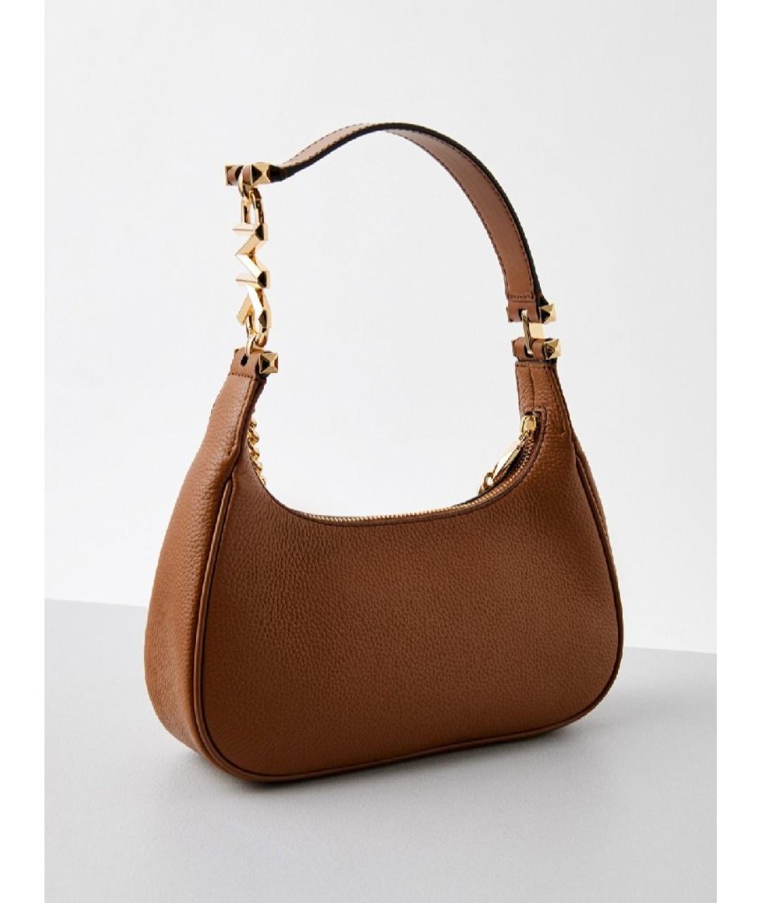MICHAEL KORS Коричневая кожаная сумка через плечо, фото 2