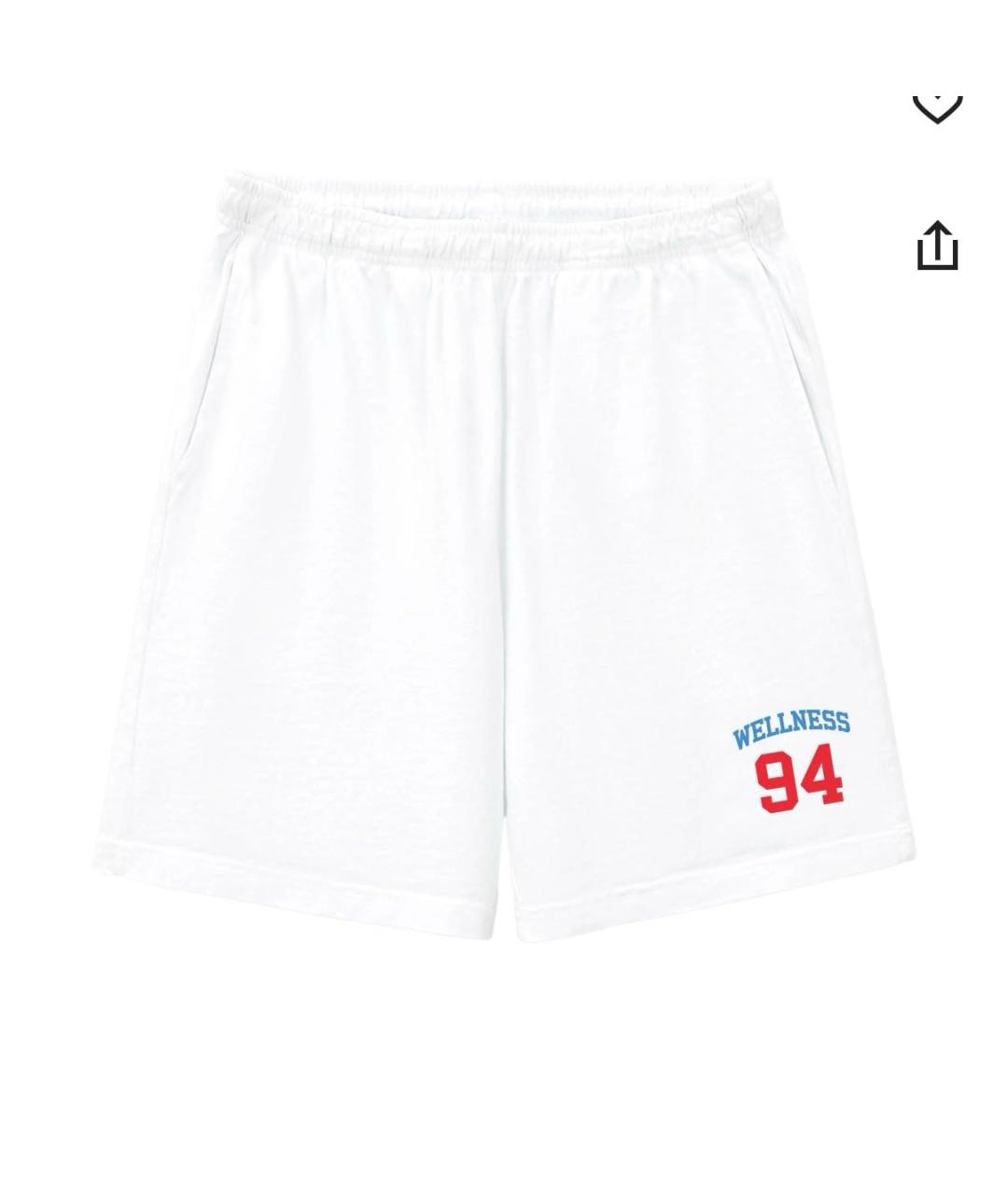 SPORTY AND RICH Белые хлопковые шорты, фото 9