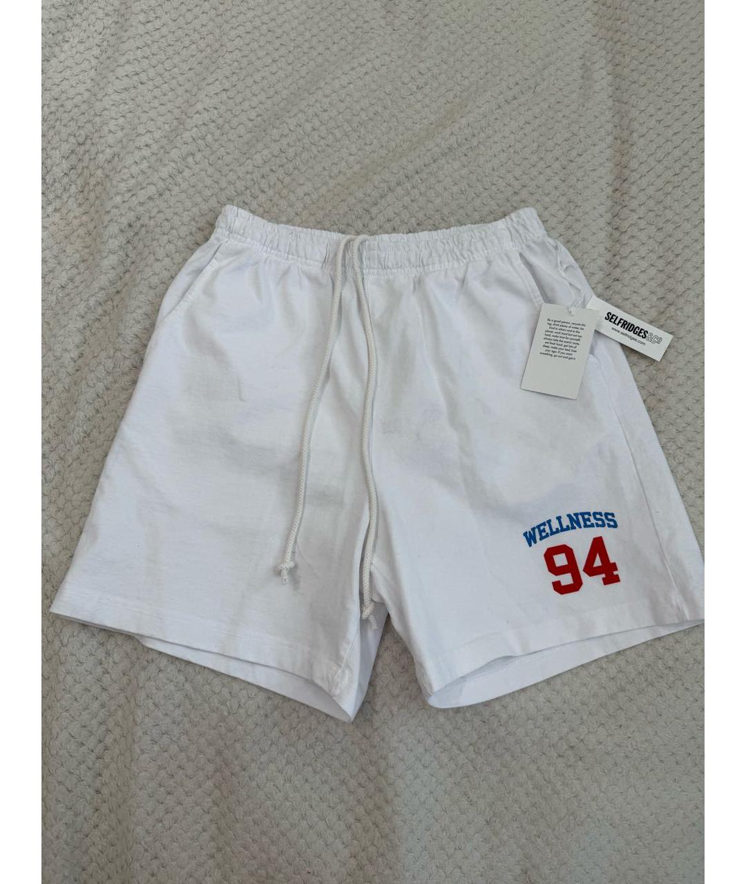 SPORTY AND RICH Белые хлопковые шорты, фото 2