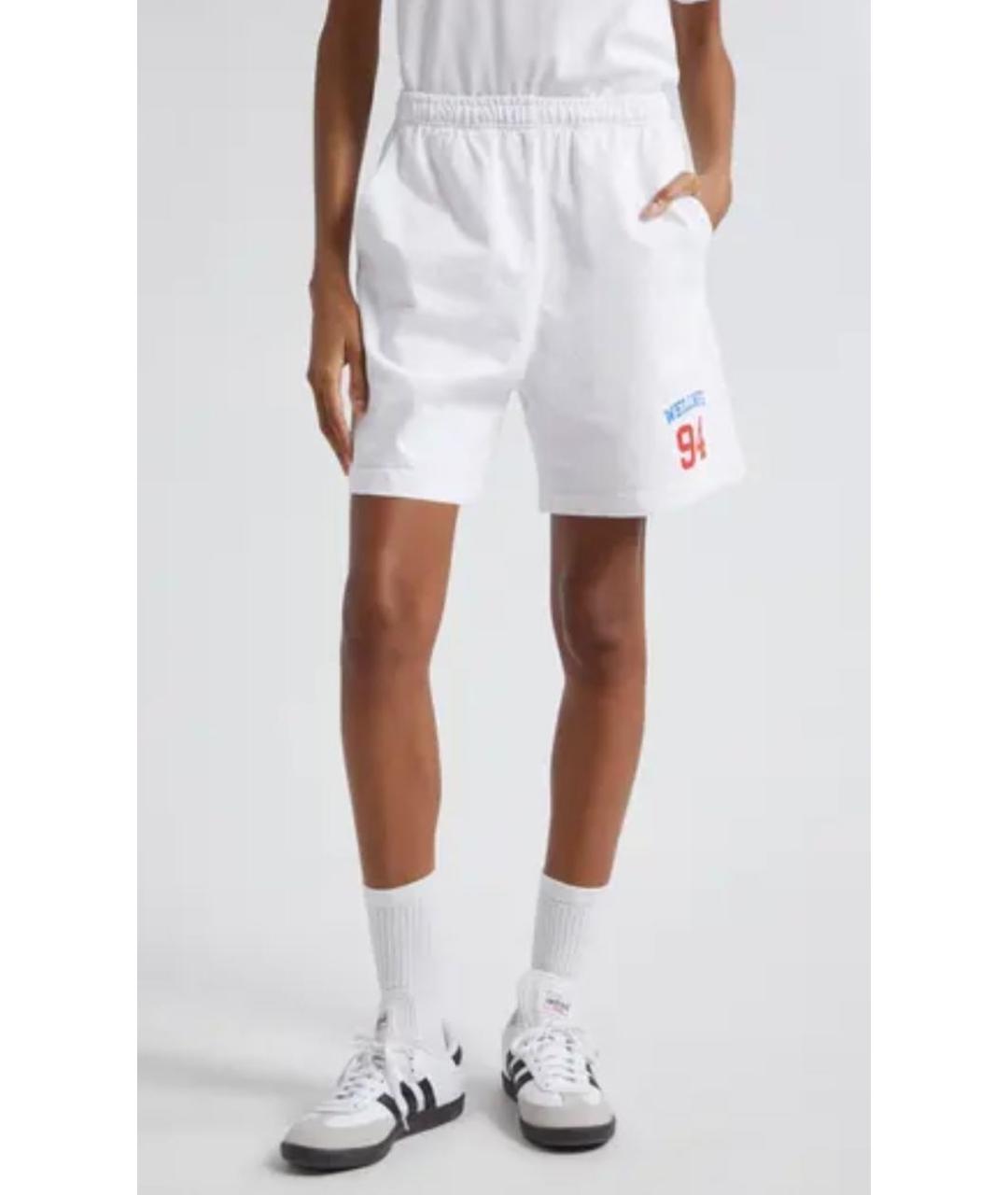 SPORTY AND RICH Белые хлопковые шорты, фото 8