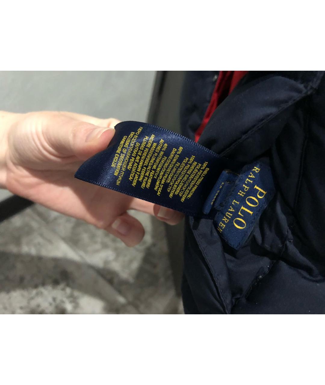 POLO RALPH LAUREN Темно-синий хлопковый жакет / жилет, фото 4