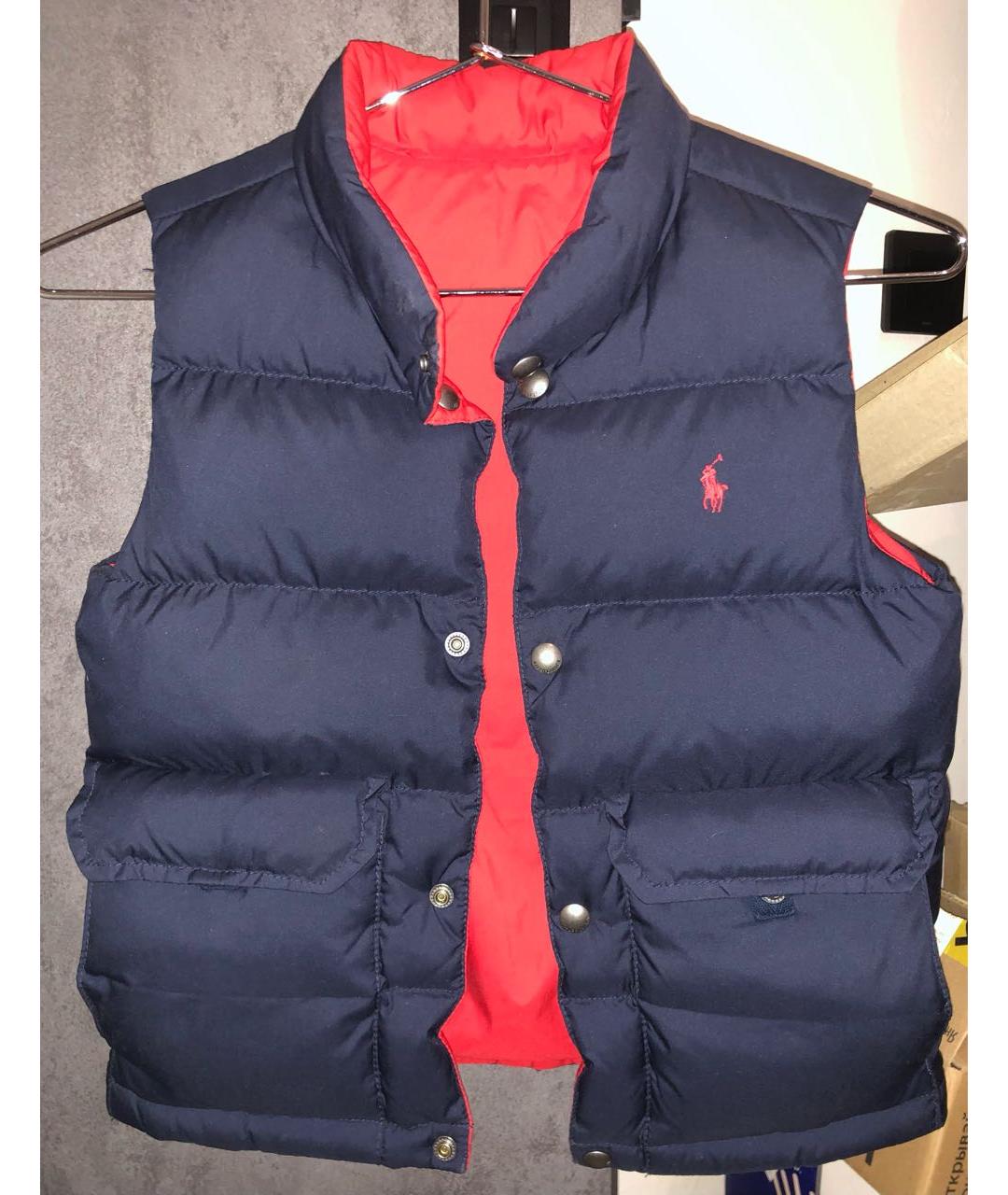 POLO RALPH LAUREN Темно-синий хлопковый жакет / жилет, фото 5