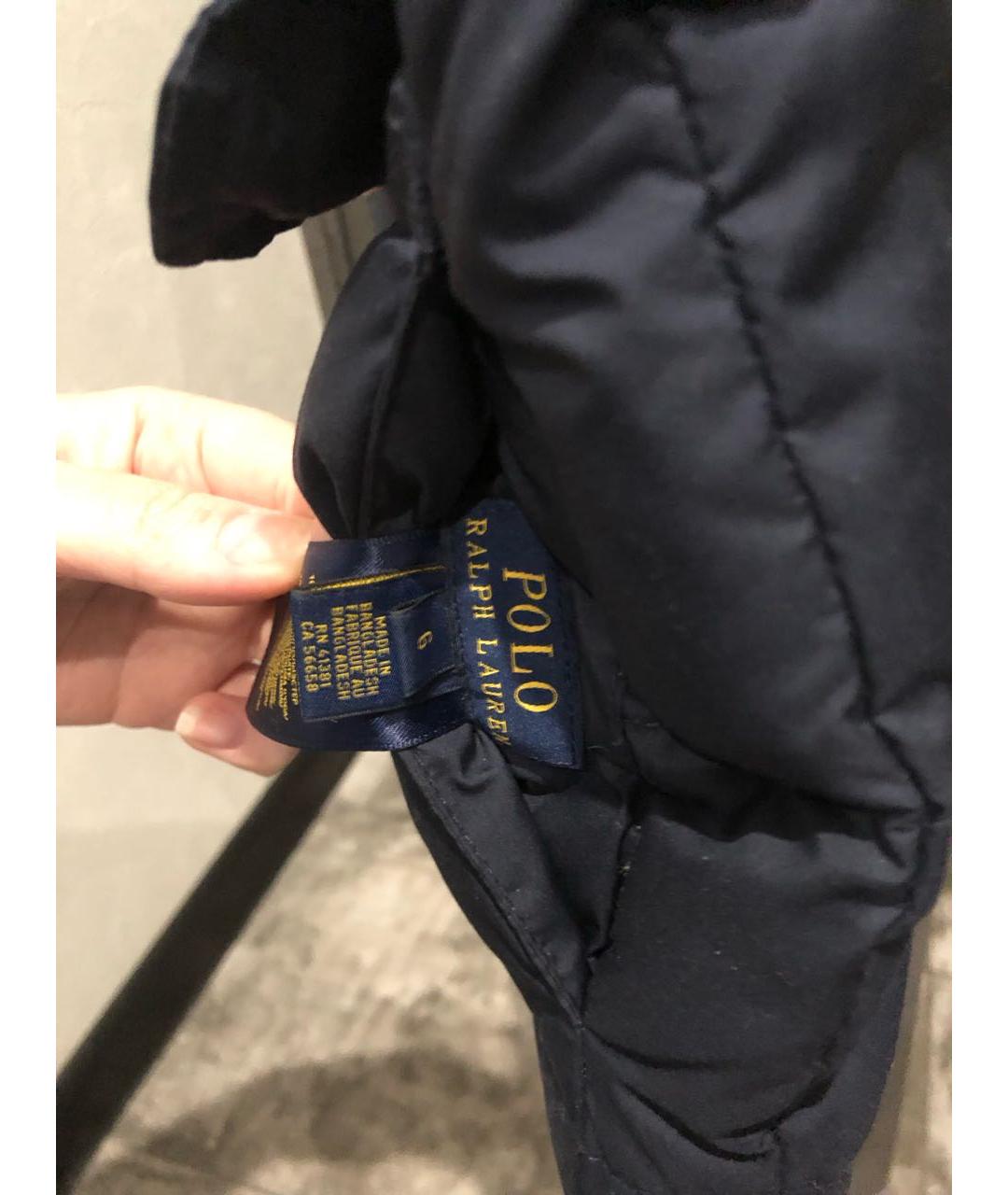 POLO RALPH LAUREN Темно-синий хлопковый жакет / жилет, фото 3