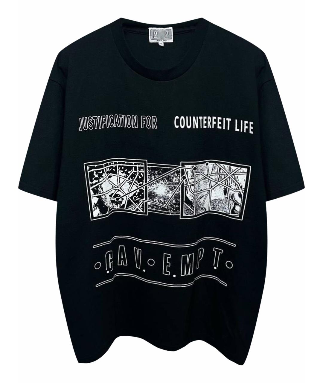 CAV EMPT Черная хлопковая футболка, фото 1