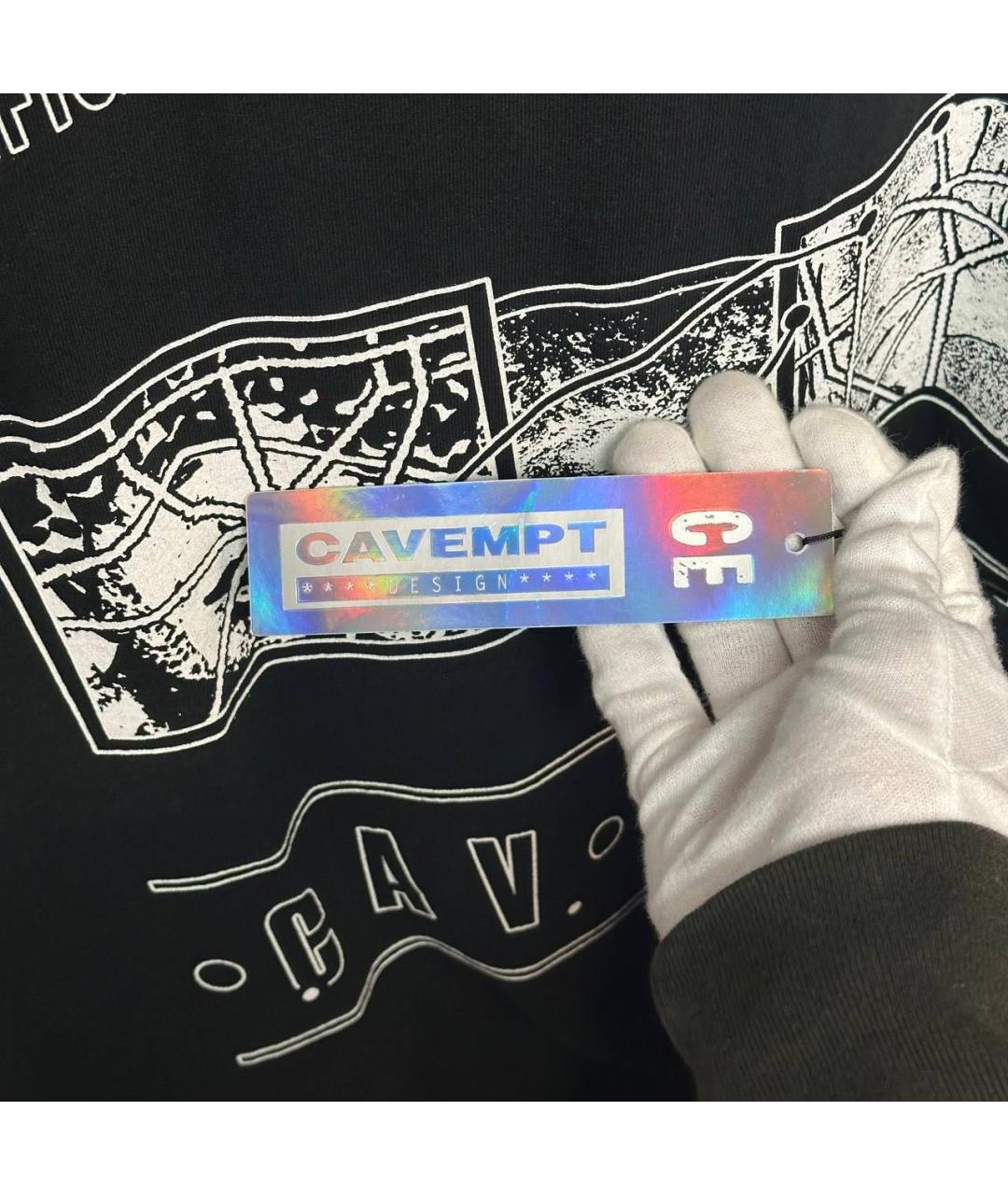 CAV EMPT Черная хлопковая футболка, фото 3