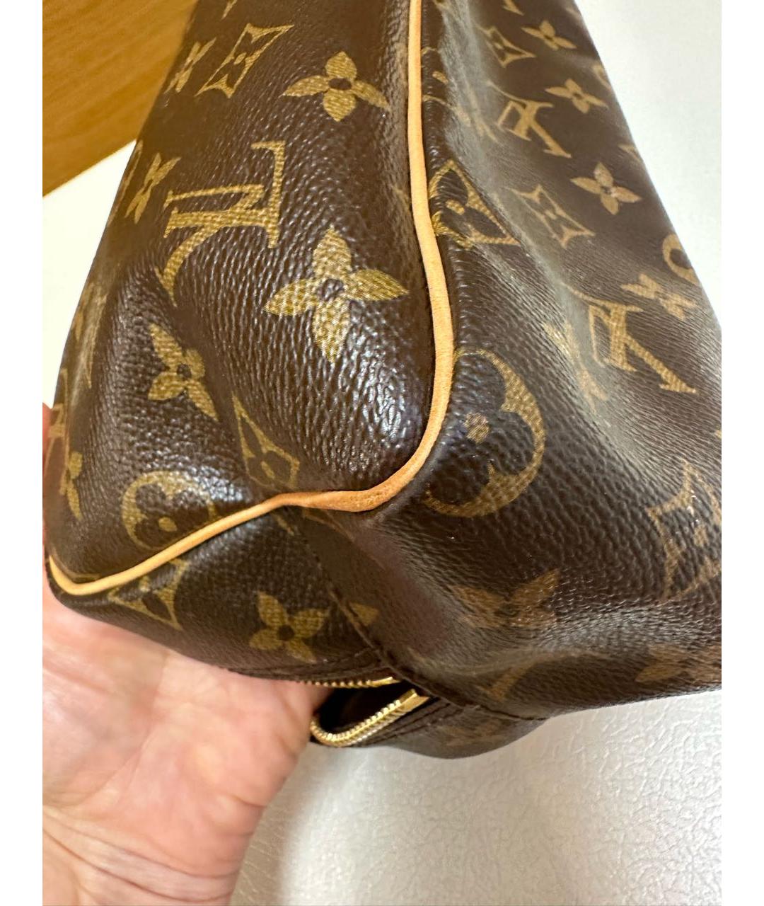 LOUIS VUITTON Коричневая косметичка, фото 6