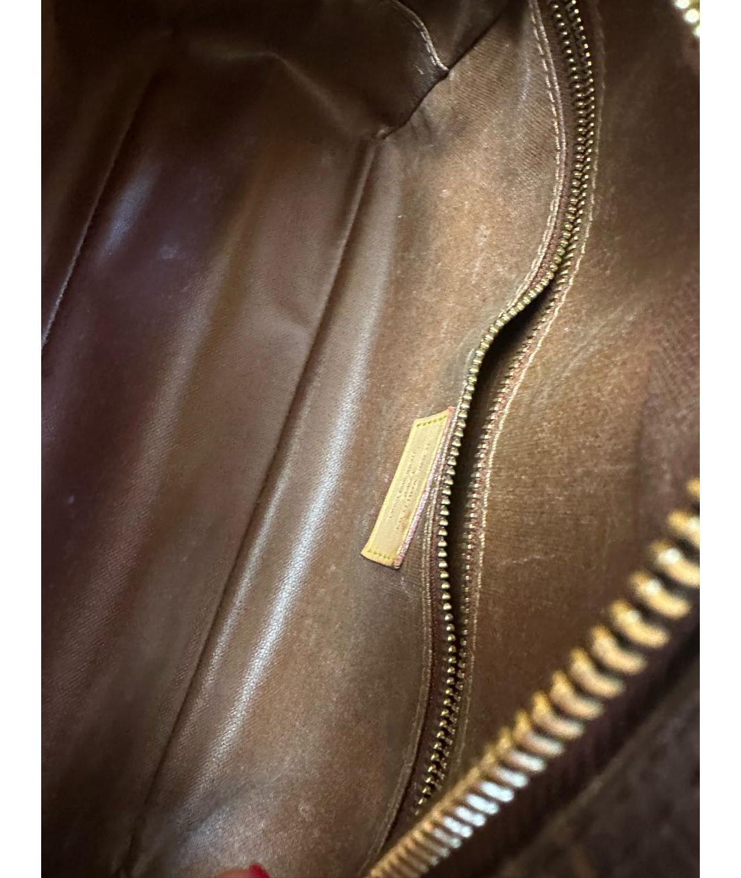 LOUIS VUITTON Коричневая косметичка, фото 4