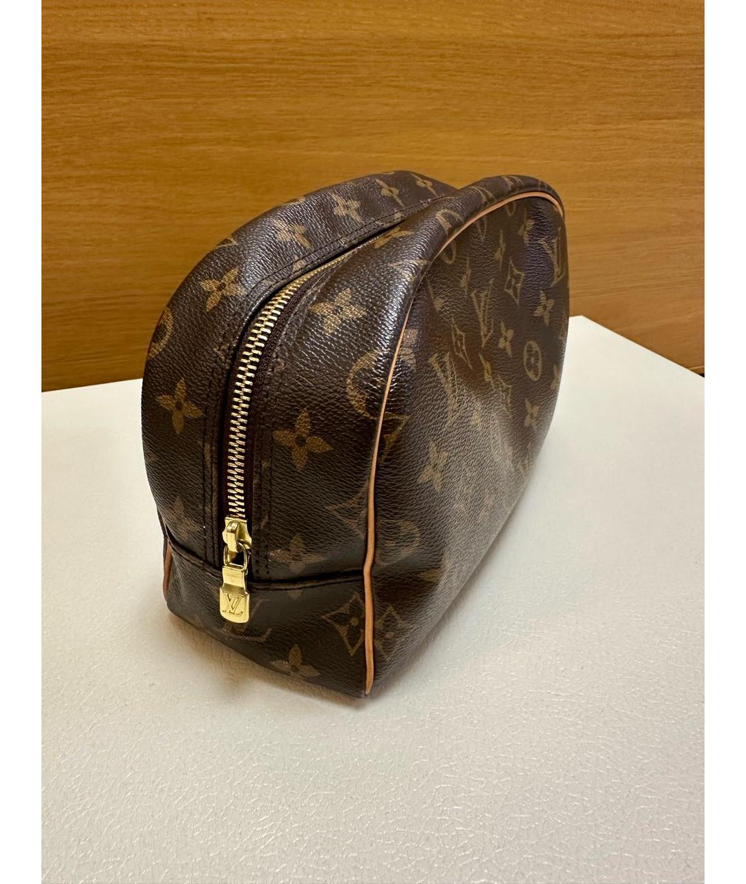 LOUIS VUITTON Коричневая косметичка, фото 2
