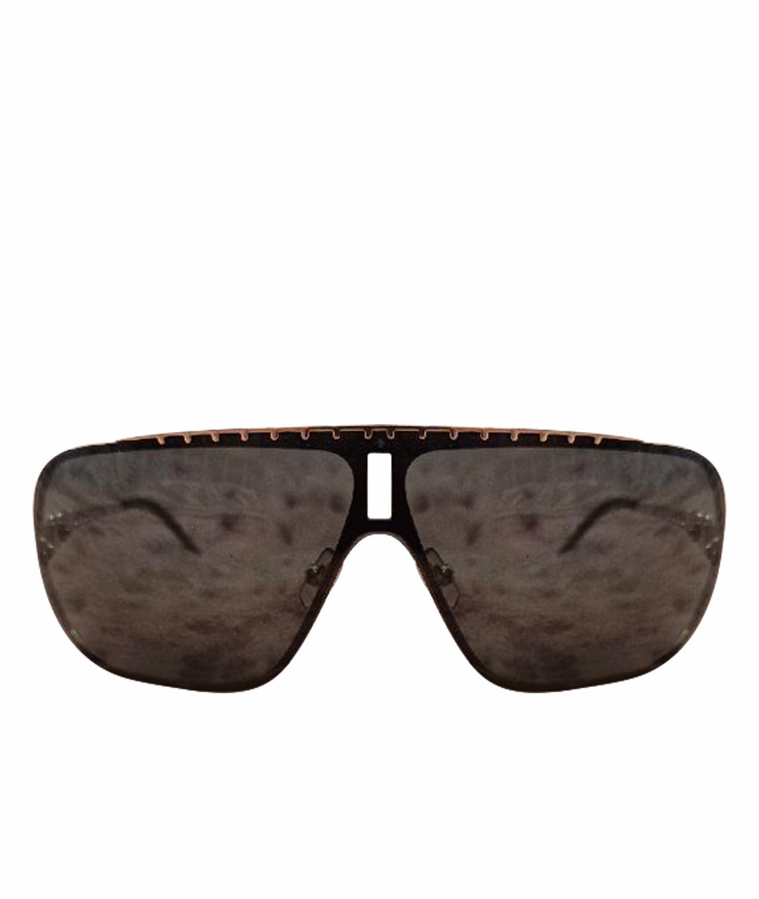 DOLCE&GABBANA Золотые металлические солнцезащитные очки, фото 1