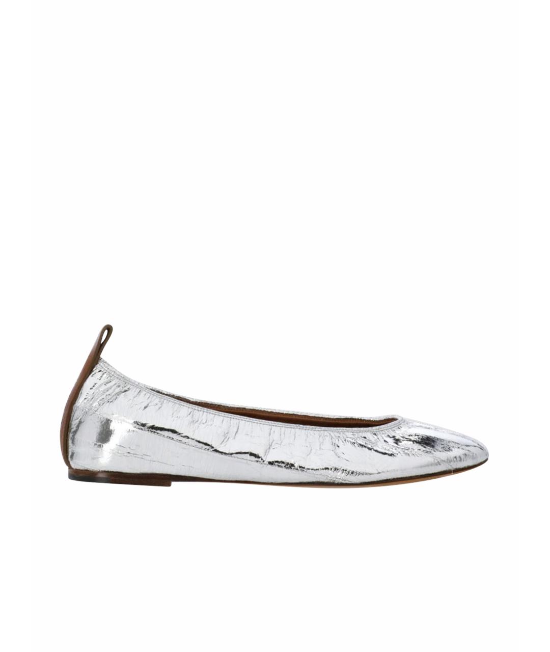 LANVIN Серебряные балетки, фото 1