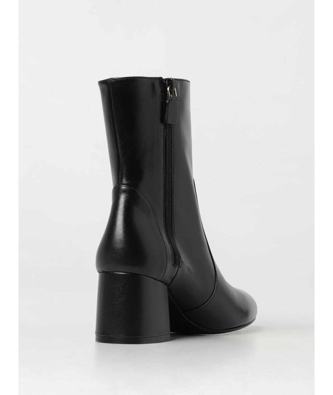 STUART WEITZMAN Черные кожаные ботильоны, фото 3