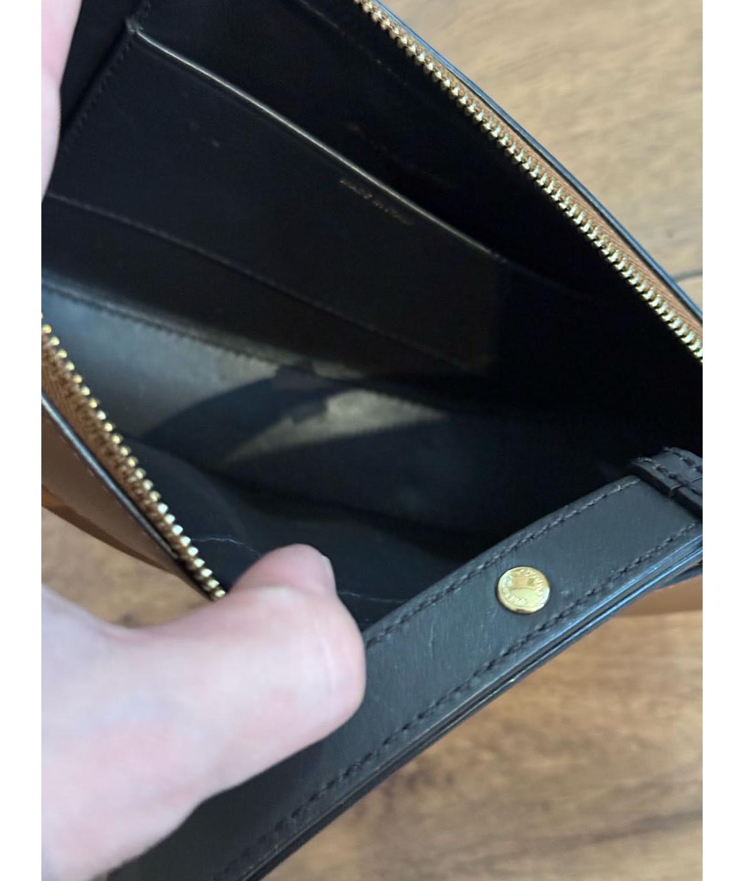 BURBERRY Коричневая кожаная сумка через плечо, фото 4