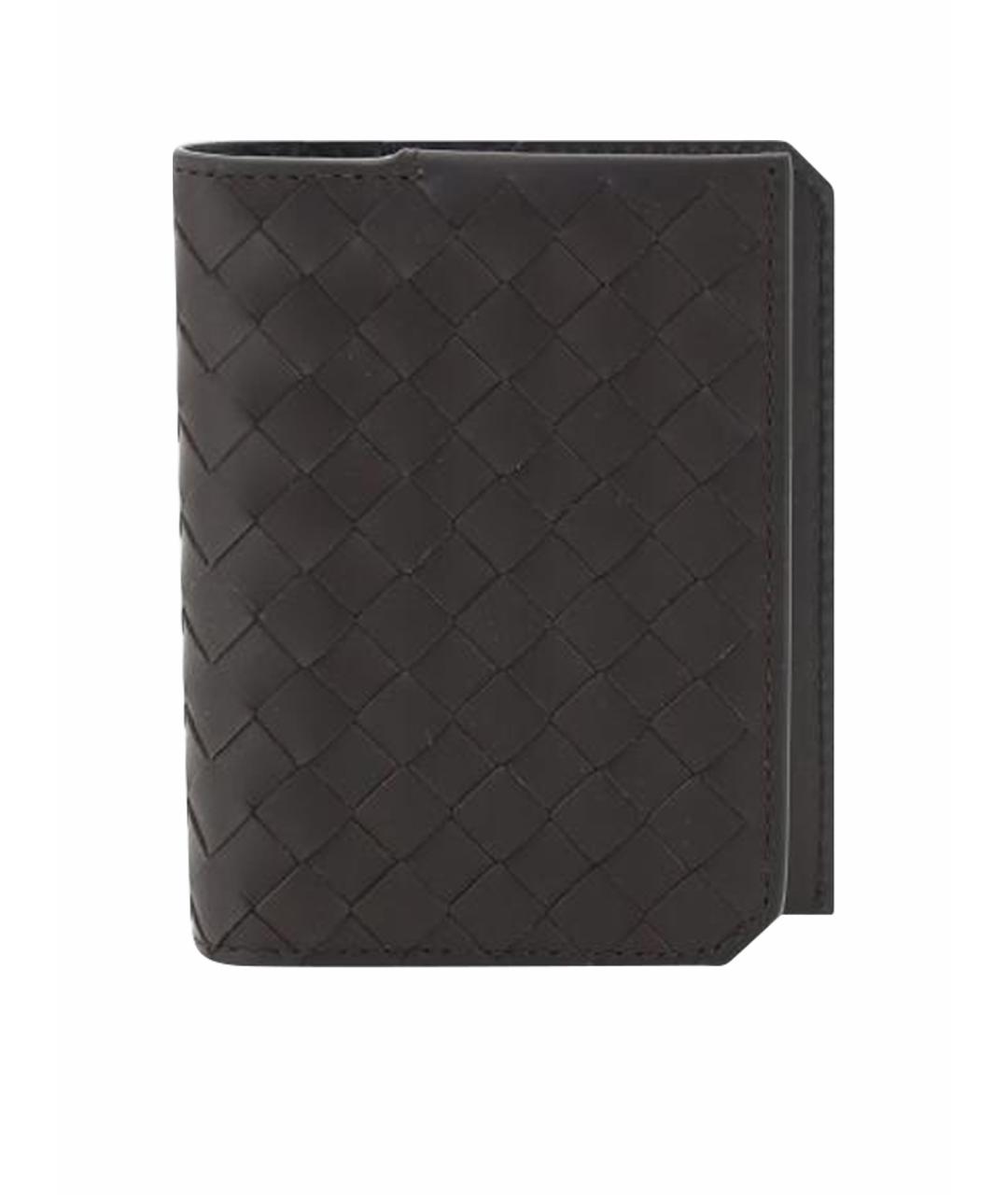 BOTTEGA VENETA Коричневый кожаный кошелек, фото 1