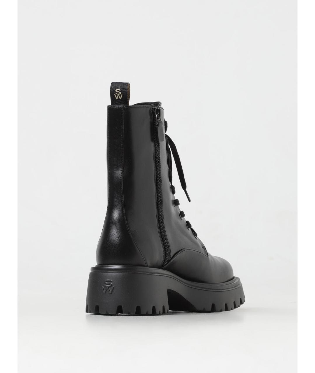STUART WEITZMAN Черные кожаные ботинки, фото 3