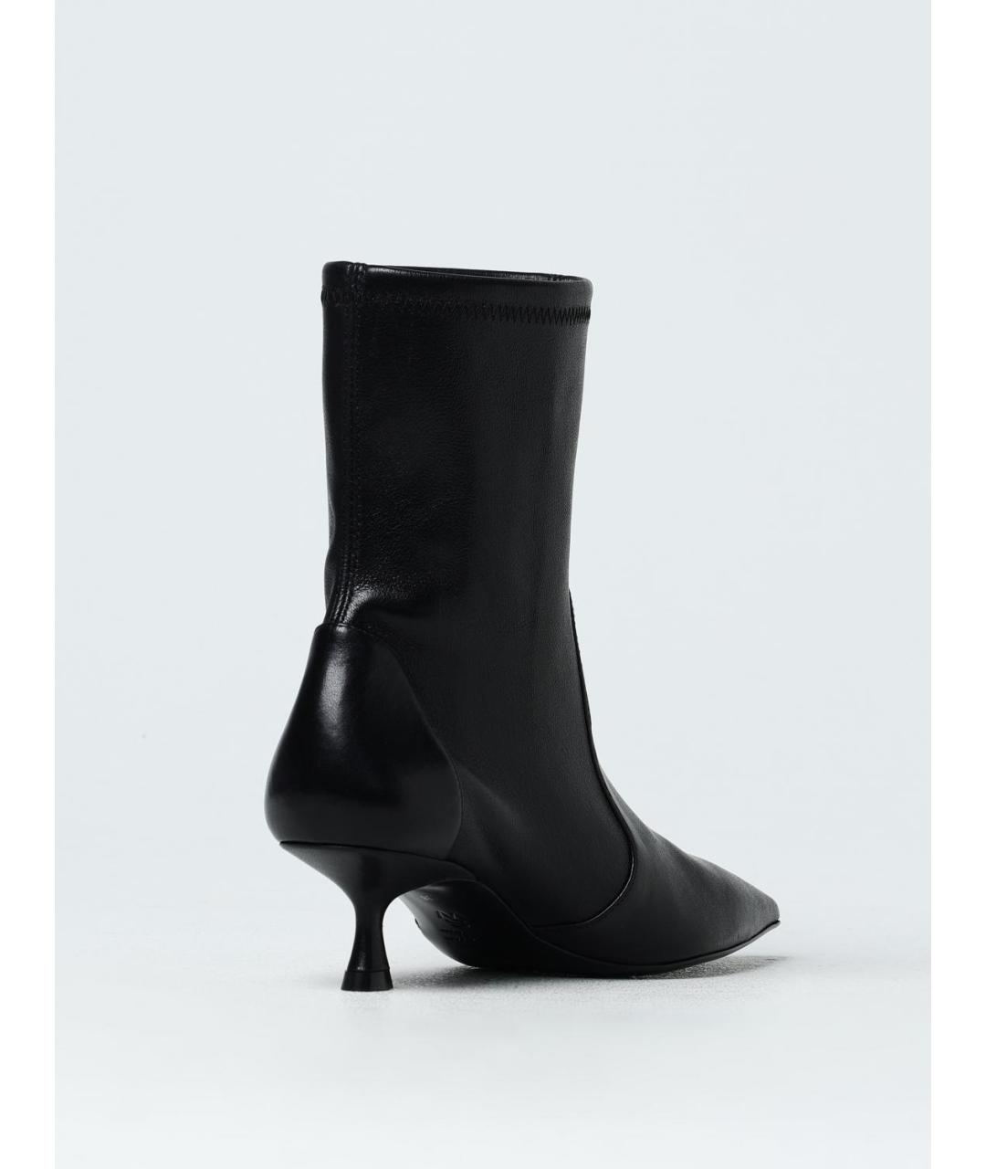 STUART WEITZMAN Черные кожаные ботильоны, фото 3