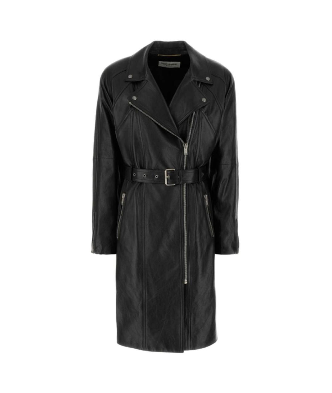 SAINT LAURENT Черное пальто, фото 1