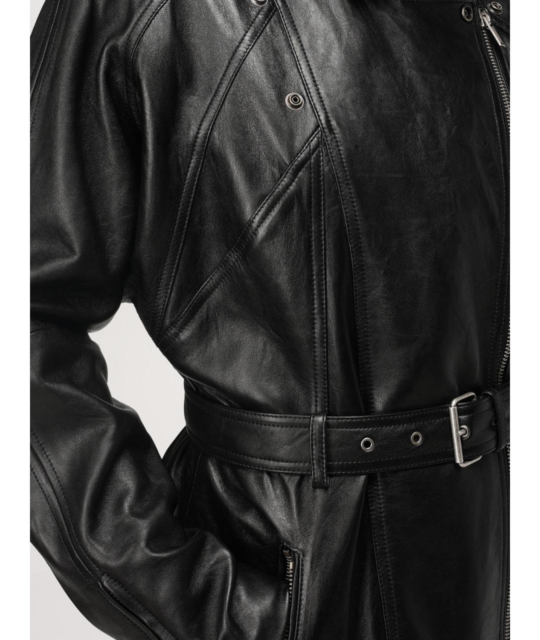 SAINT LAURENT Черное пальто, фото 6