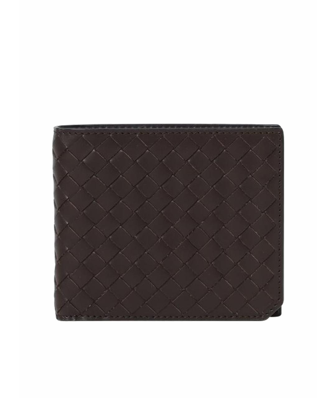 BOTTEGA VENETA Коричневый кожаный кошелек, фото 4