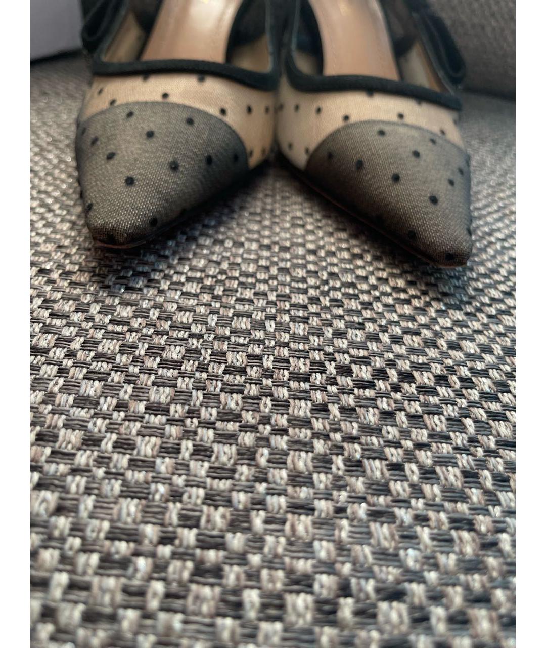 CHRISTIAN DIOR Черные лодочки на низком каблуке, фото 5