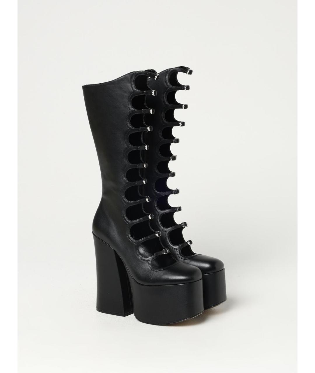 MARC JACOBS Черные кожаные сапоги, фото 3