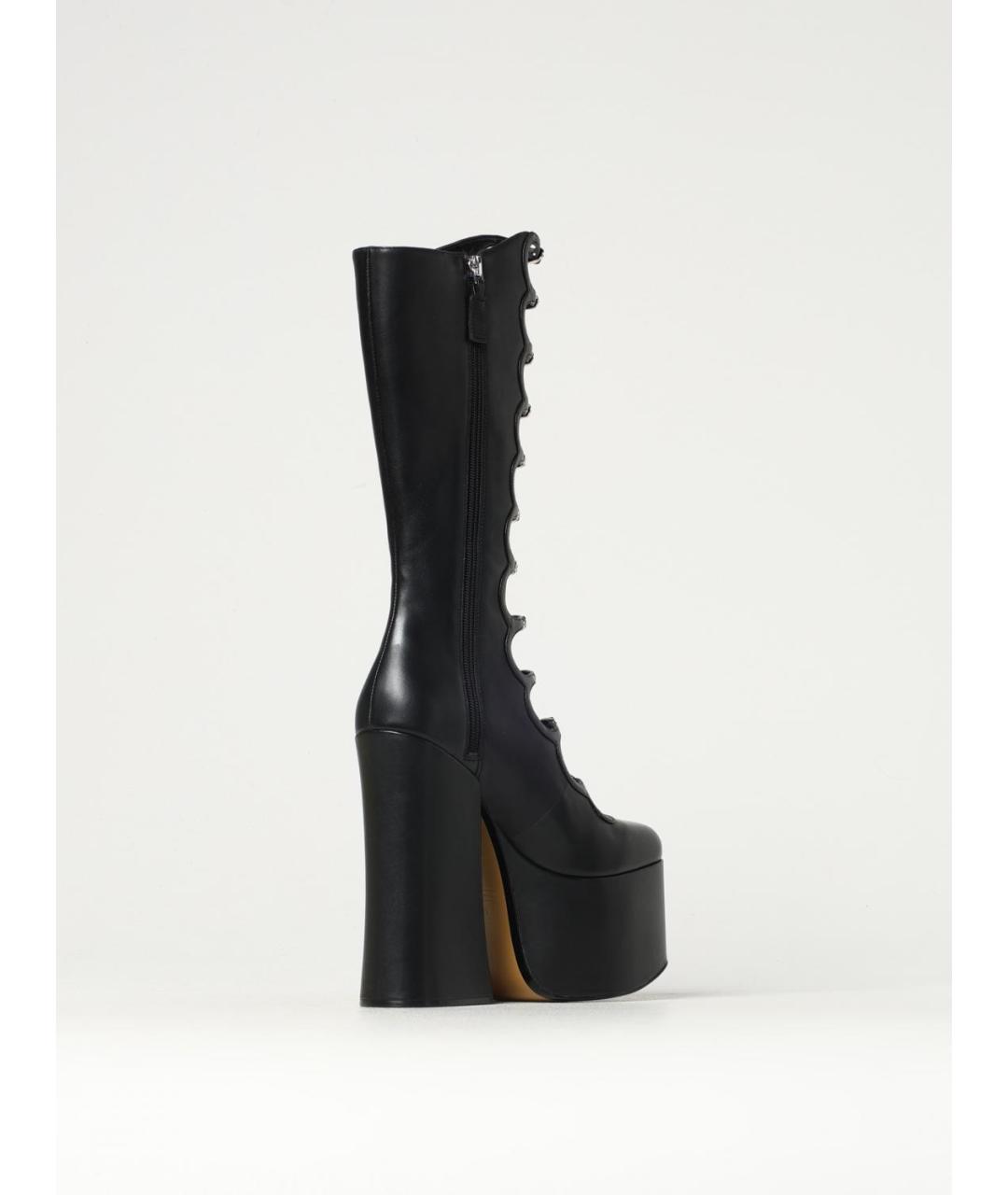 MARC JACOBS Черные кожаные сапоги, фото 4