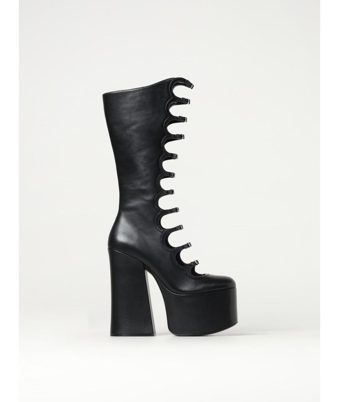 MARC JACOBS Черные кожаные сапоги, фото 5