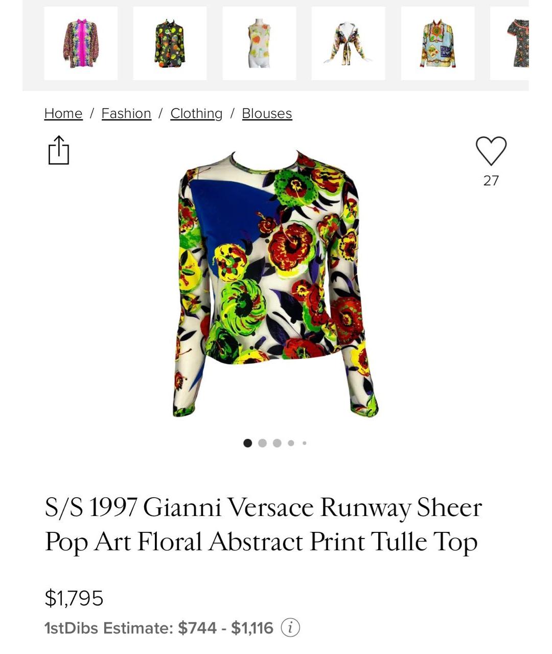 VERSACE Мульти коктейльное платье, фото 8