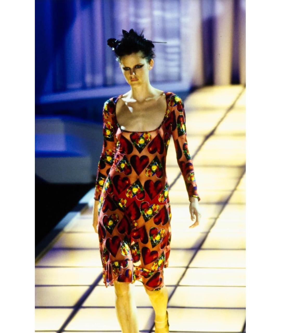 VERSACE Мульти коктейльное платье, фото 6