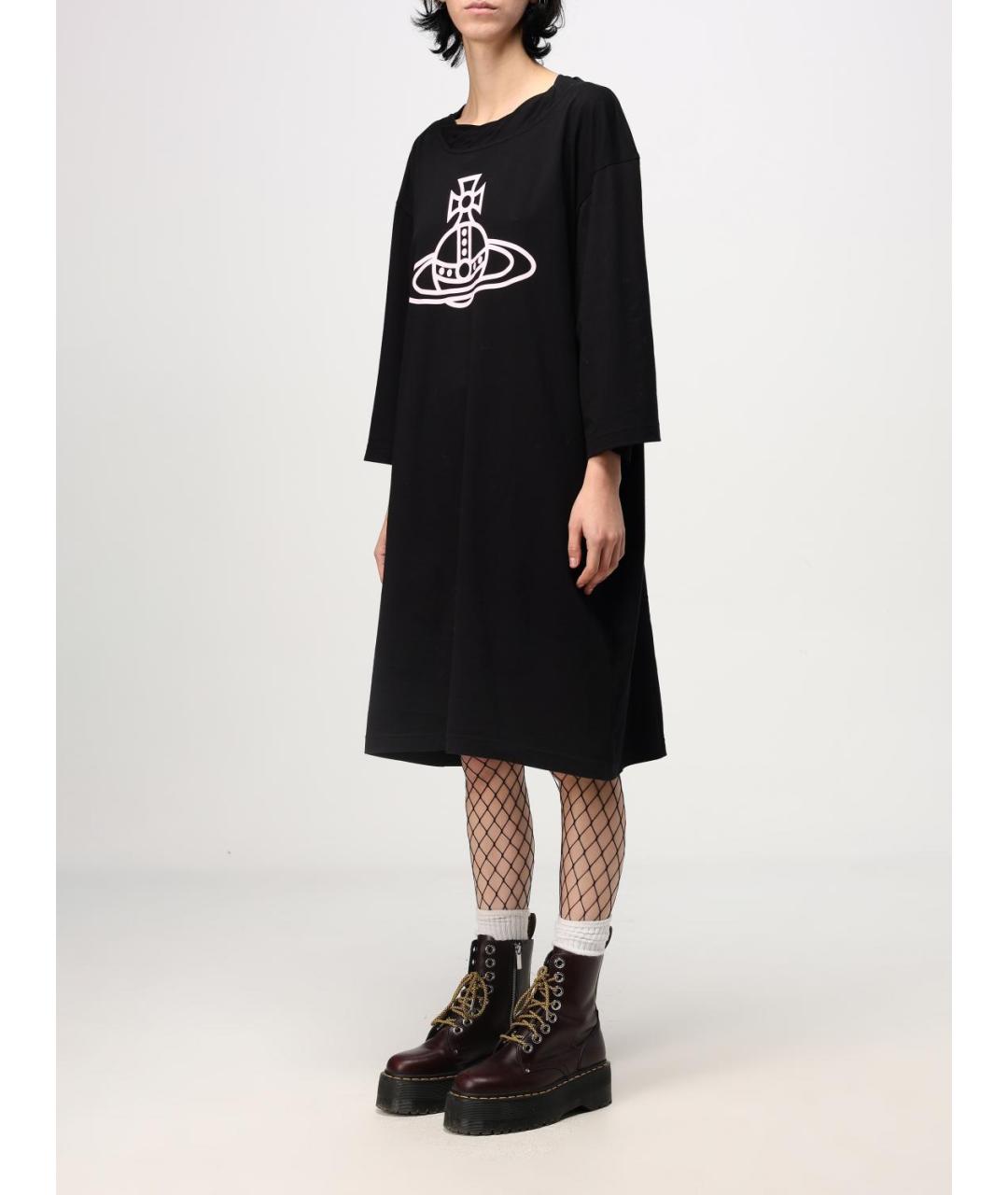 VIVIENNE WESTWOOD Черное повседневное платье, фото 3