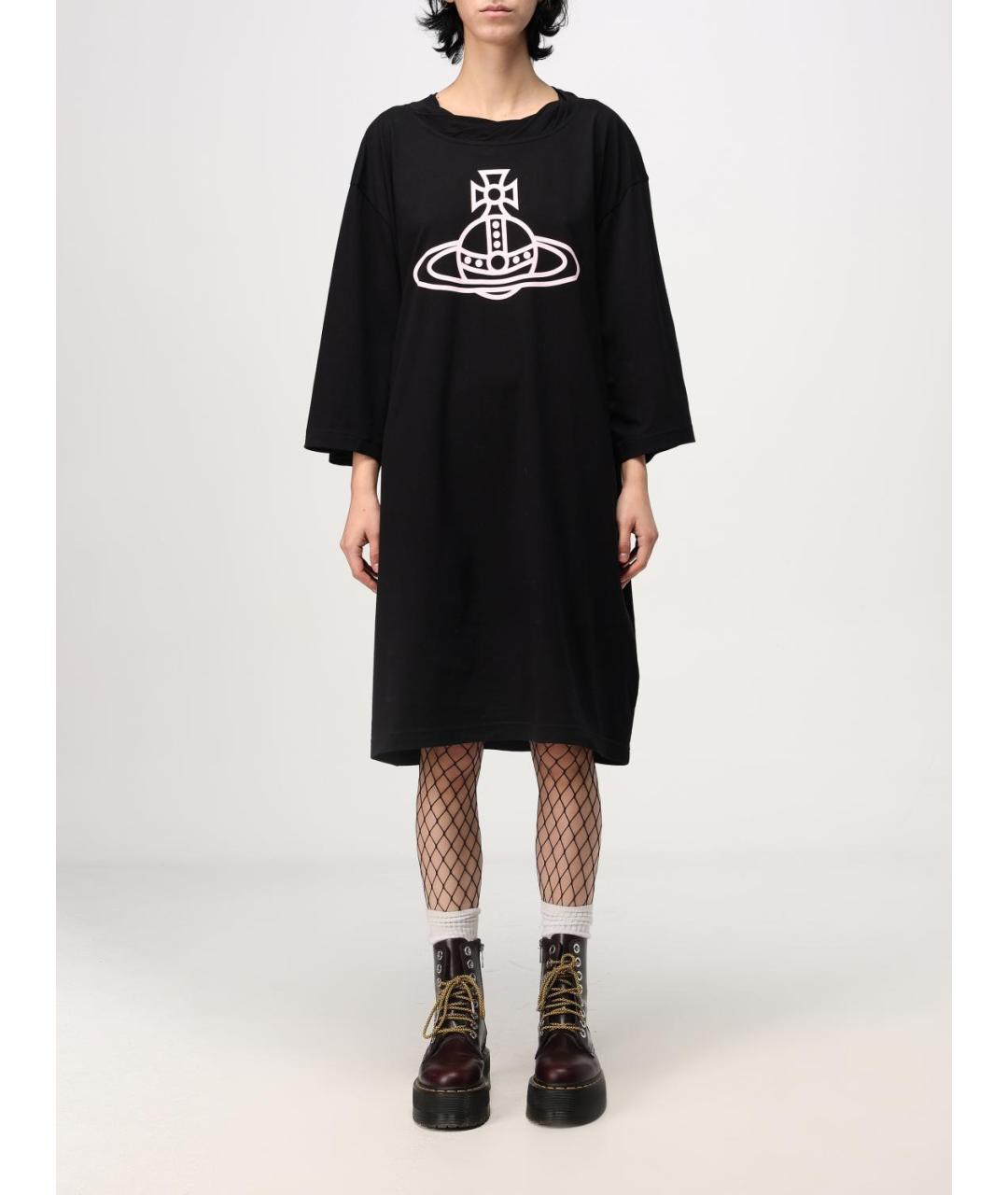 VIVIENNE WESTWOOD Черное повседневное платье, фото 5