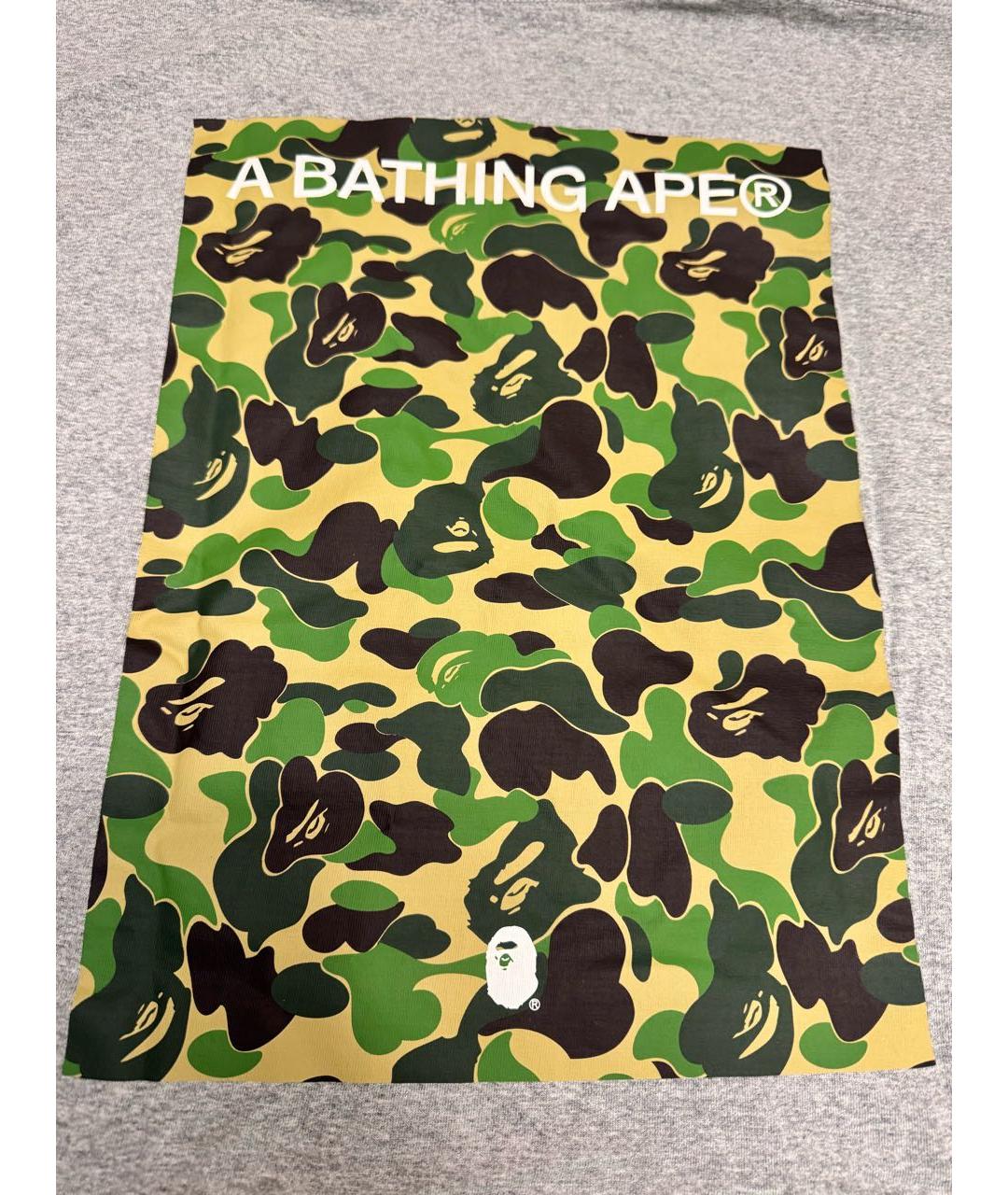 BAPE Серая хлопковая футболка, фото 4