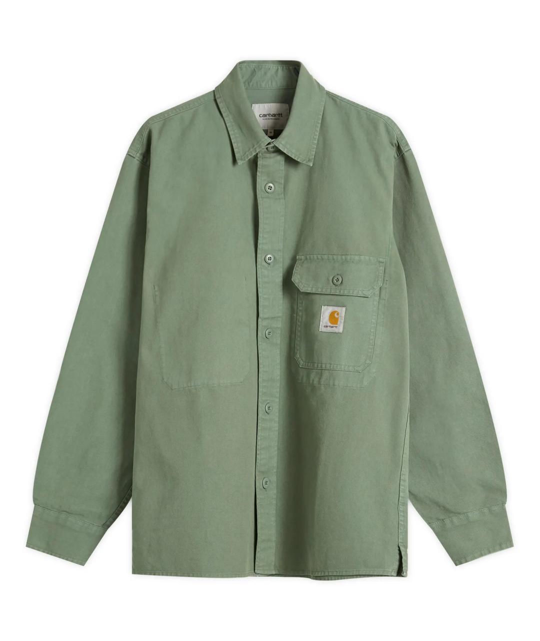 CARHARTT WIP Зеленая хлопковая кэжуал рубашка, фото 1
