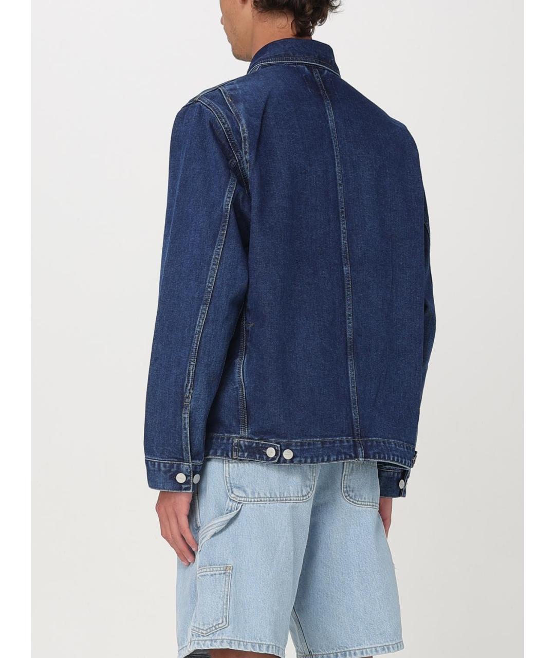 CARHARTT WIP Синяя хлопковая куртка, фото 4