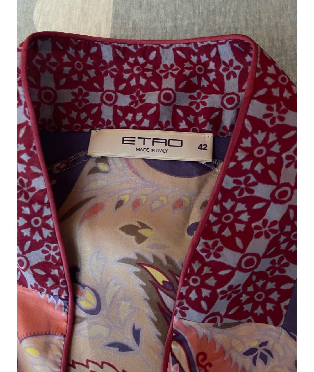 ETRO Фиолетовая шелковая туника, фото 3