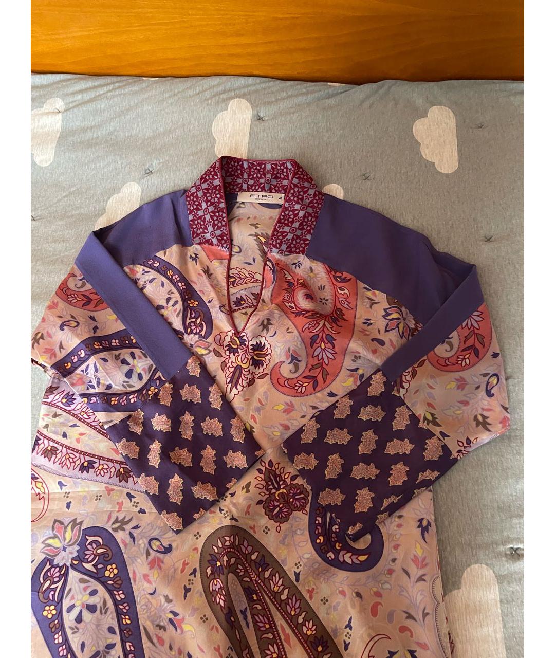 ETRO Фиолетовая шелковая туника, фото 4