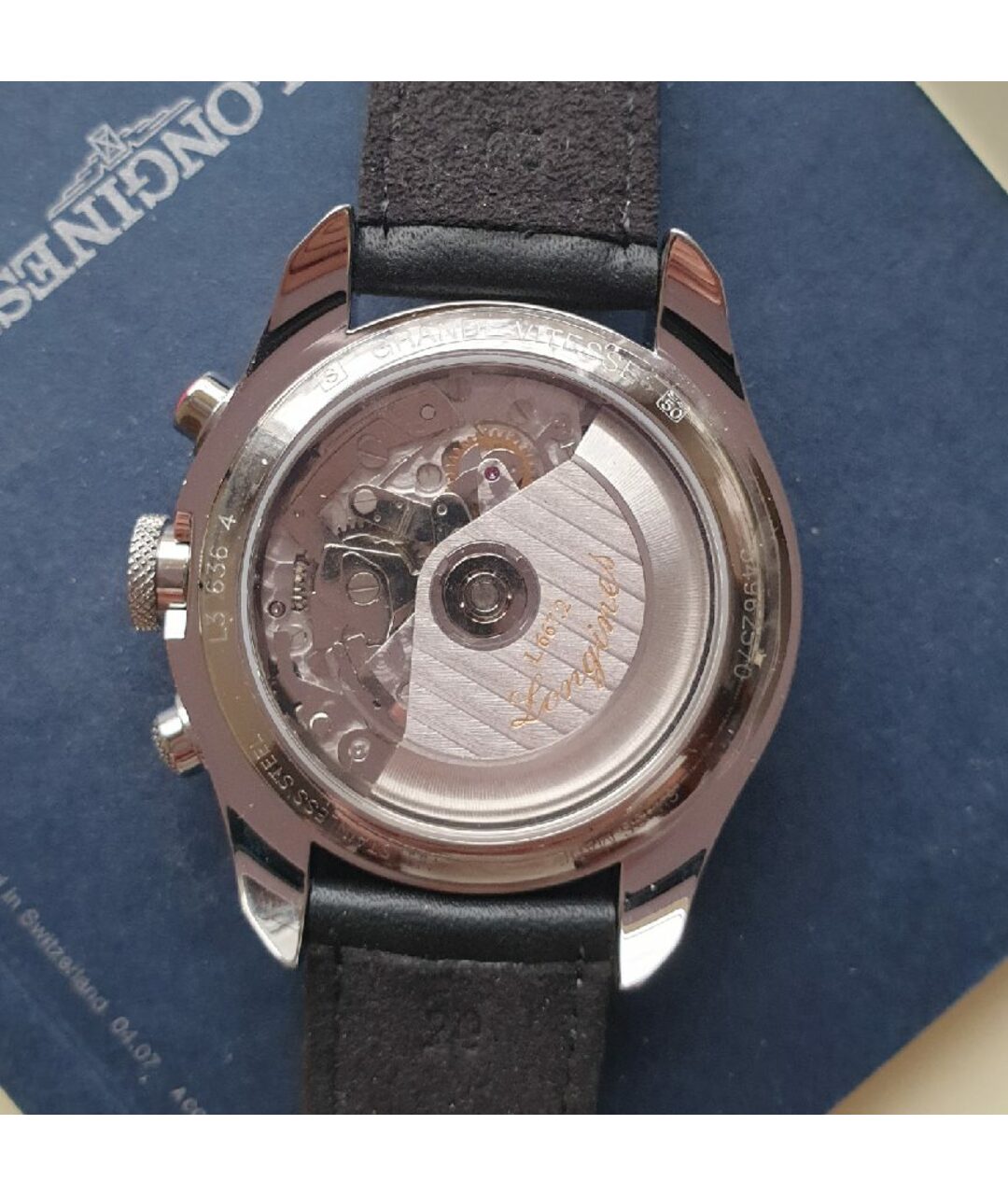 LONGINES Серебряные стальные часы, фото 2