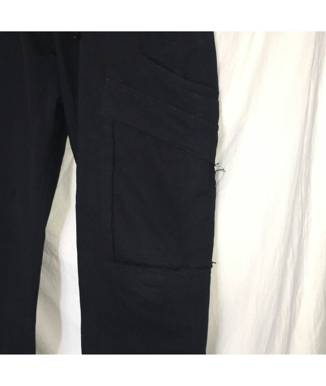 ISABEL BENENATO Черные хлопковые брюки чинос, фото 3