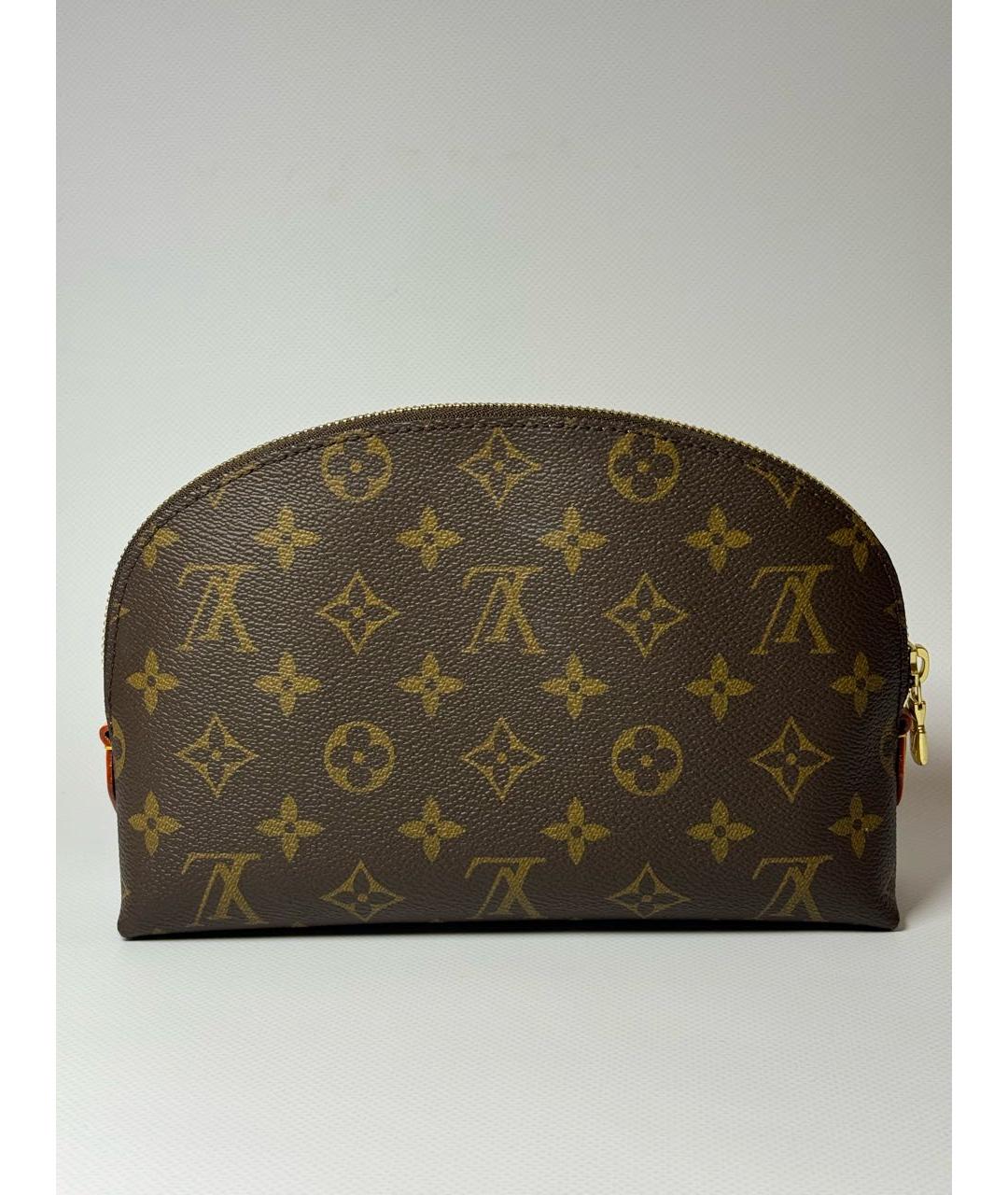 LOUIS VUITTON Коричневая косметичка, фото 9